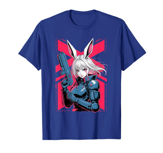 Bunny Girl Techwear Harajuku Anime Manga Cyberpunk Aesthetic T-Shirt