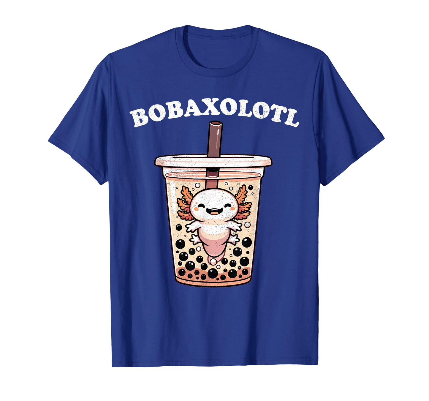 Axolotl Boba Tea Bubble Tea Milk Tea Anime Axolotl Funny T-Shirt