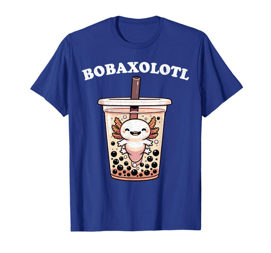 Axolotl Boba Tea Bubble Tea Milk Tea Anime Axolotl Funny T-Shirt