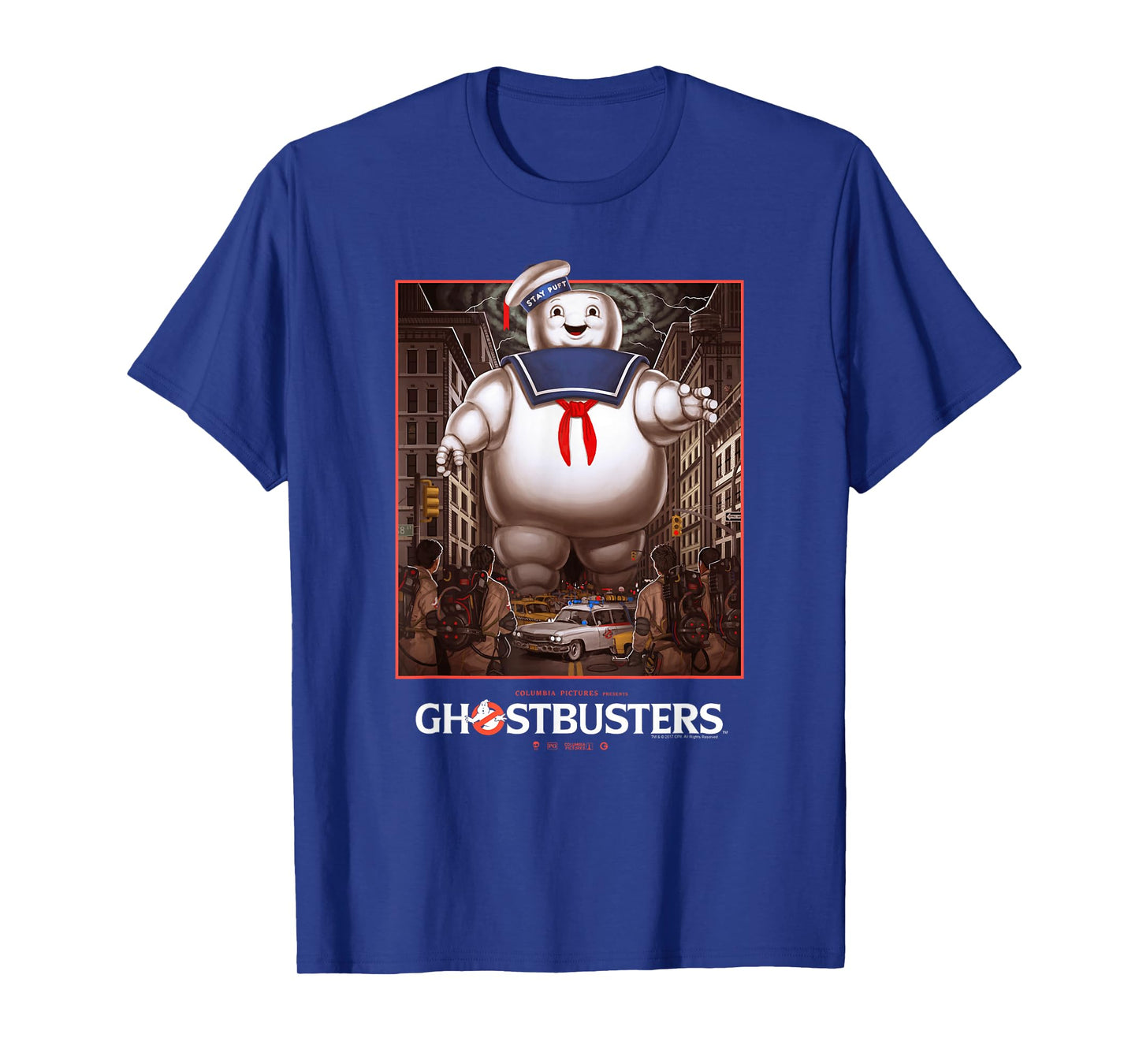 Ghostbusters Ghostbusters vs Stay Puft Vintage Movie Poster T-Shirt