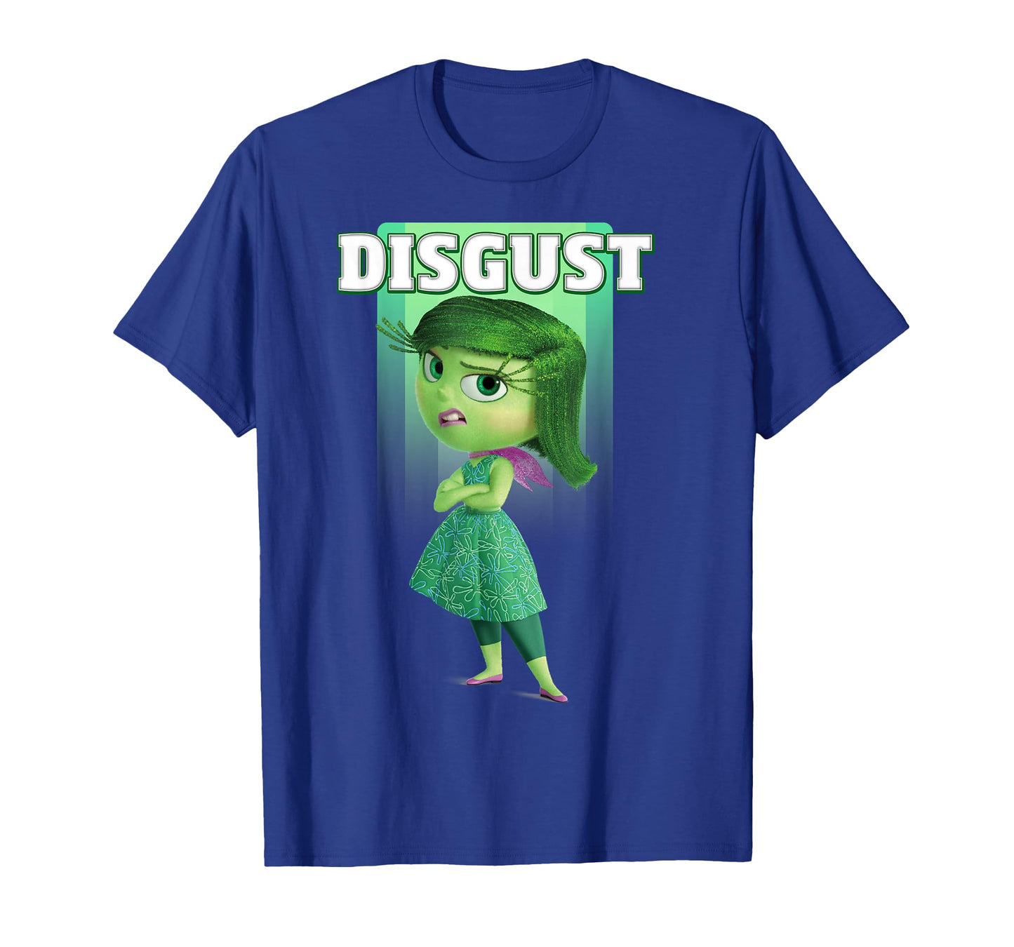 Disney Pixar Inside Out Disgust Green Retro Poster Logo T-Shirt