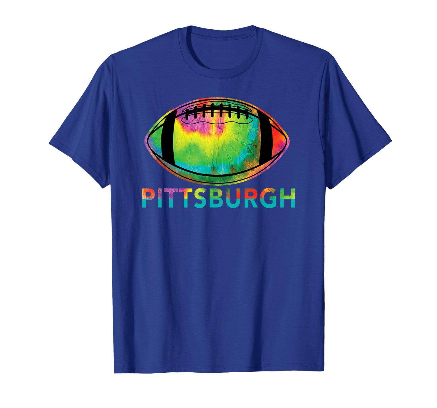 Tie Dye Cool Football Design Apparel Pittsburgh T-Shirt