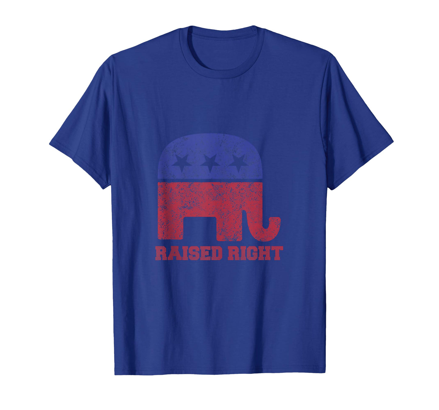 Raised Right! Republican Elephant Vintage Logo Tank Top