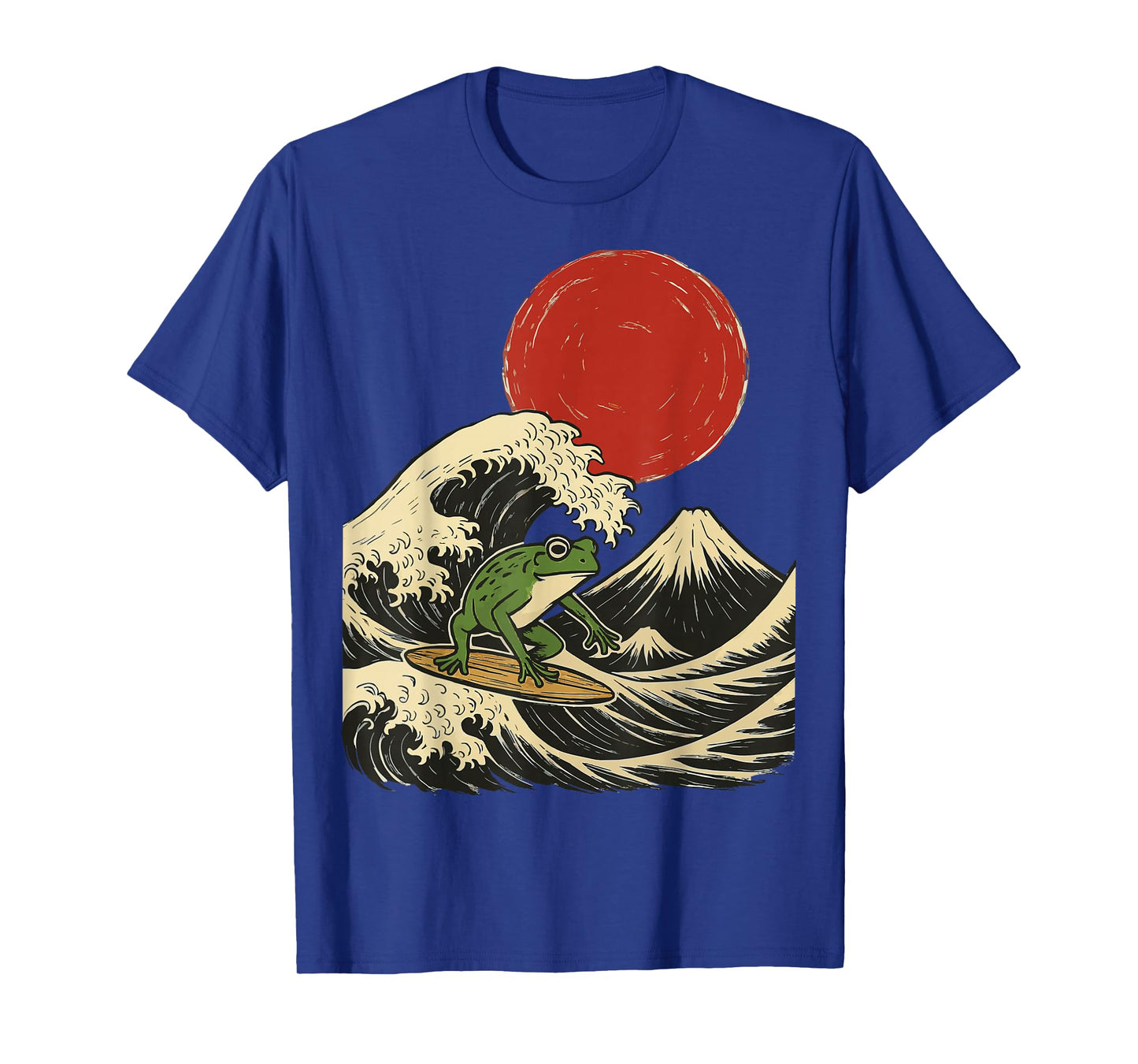 Frog Surfing Japanese T-Shirt