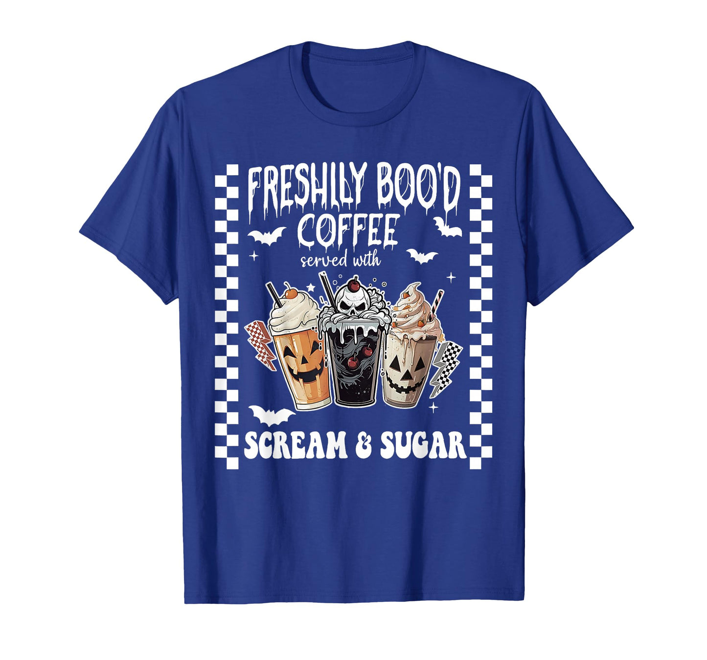 Halloween Coffee - Freshly Boo’d Coffee Scream and Sugar T-Shirt