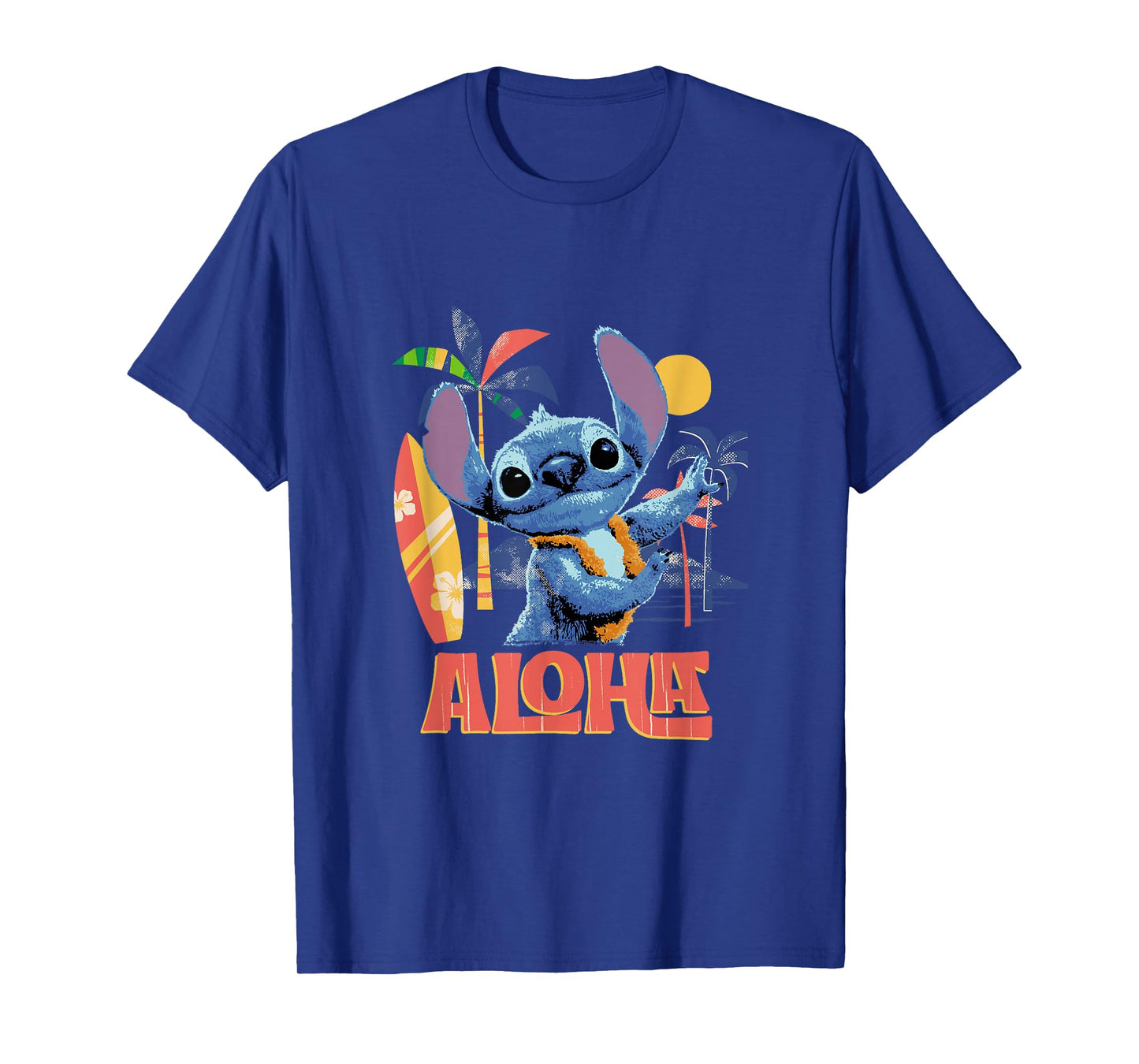 Disney Lilo & Stitch Aloha Hula Dance Distressed T-Shirt