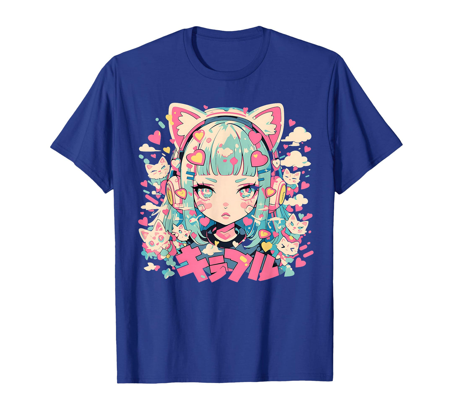 Anime Waifu Cute Anime Manga Cat Girl Sweet Retro Japan T-Shirt