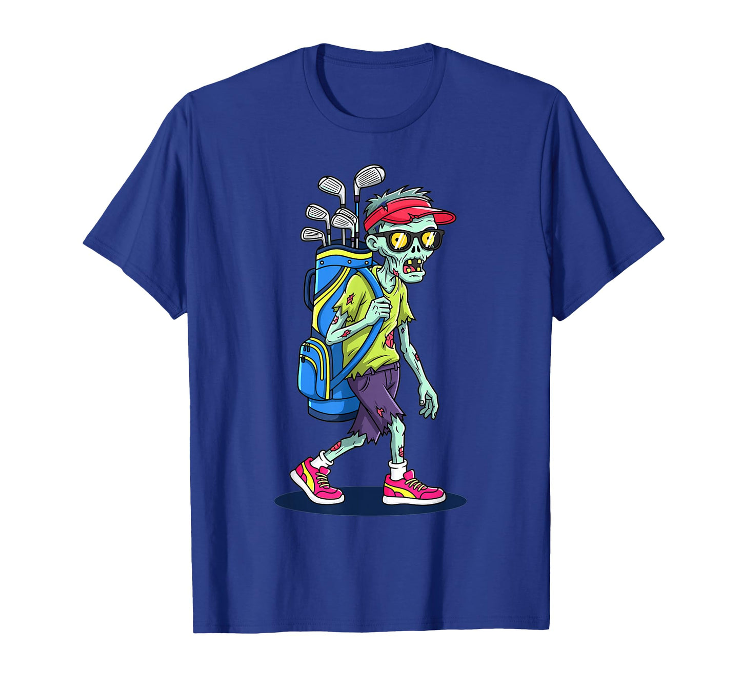 Zombie Golfer Cartoon Funny Halloween Golf Humor T-Shirt