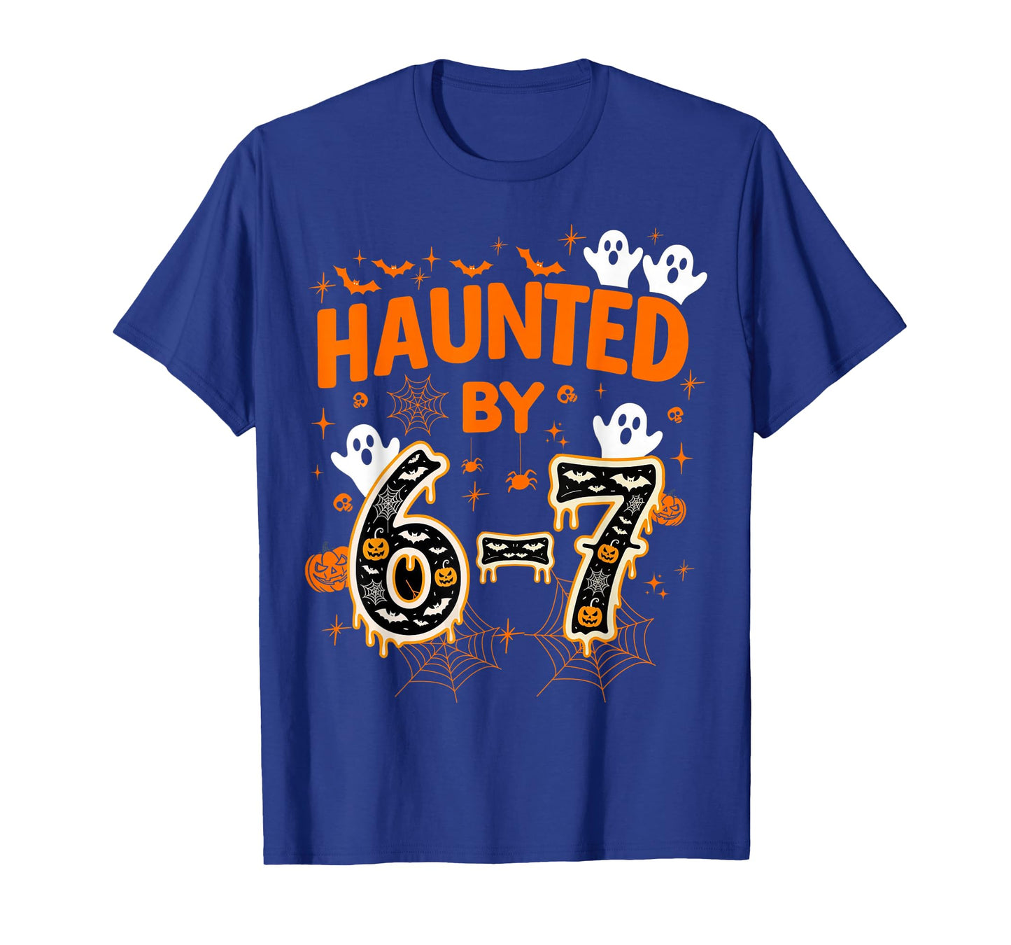 Haunted by 6-7 Funny Halloween Math Teacher Joke T-Shirt