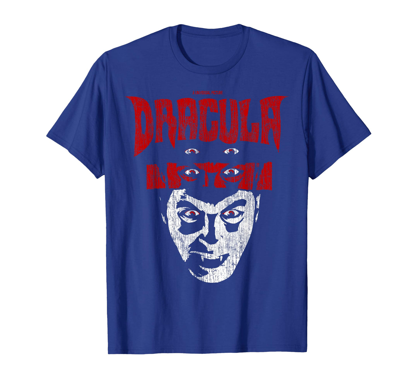 Universal Monsters Distressed Dracula Portrait Logo T-Shirt