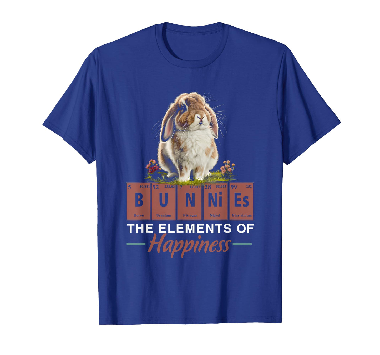 Elements of Happiness Mini Holland Lop Bunny Rabbit Lover T-Shirt