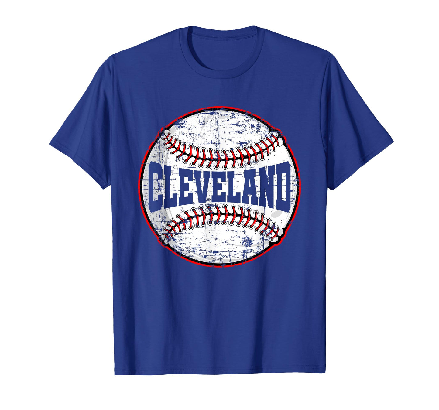 Baseball Lover Men Women Vintage Cleveland Cityscape T-Shirt