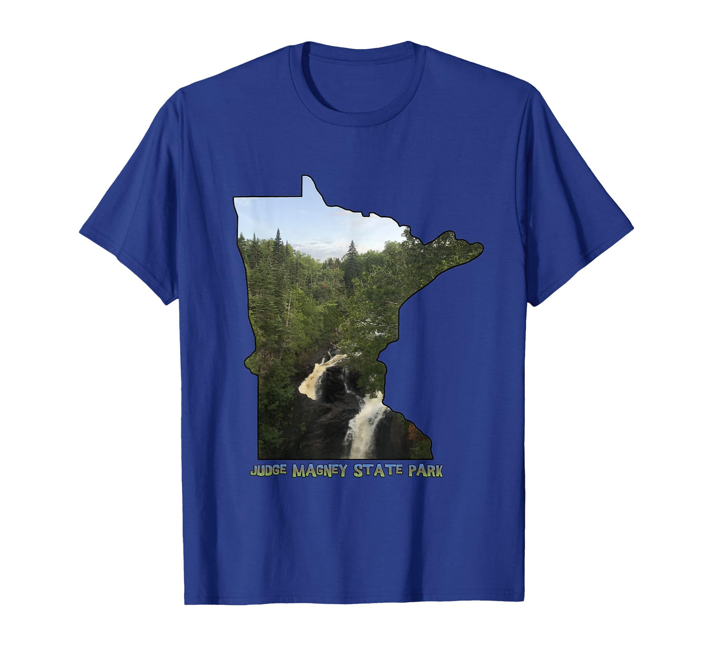 Minnesota Outline (Devil's Kettle in Judge Magney State Park T-Shirt