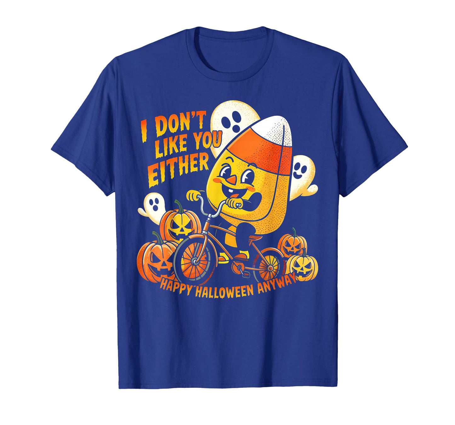 Halloween Costume Team Candy Corn I Don't Like You Either T-Shirt
