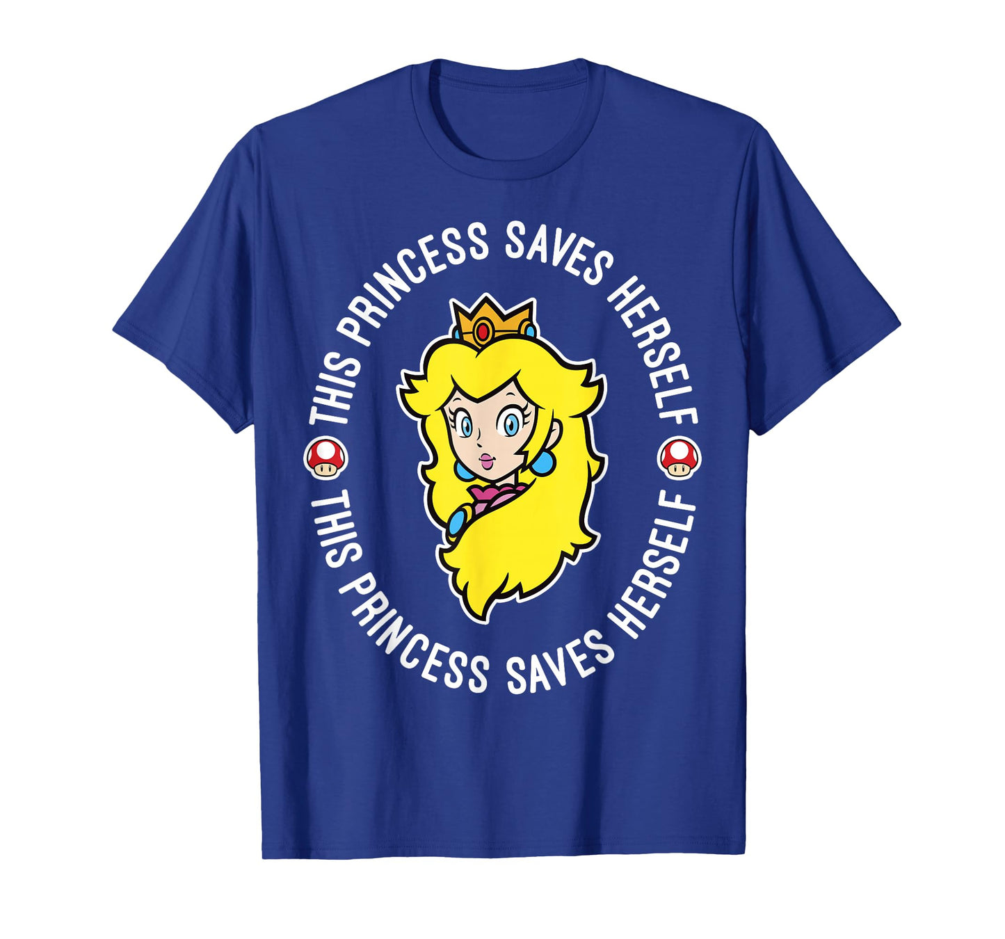 Nintendo Super Mario Princess Peach Saves Herself T-Shirt T-Shirt