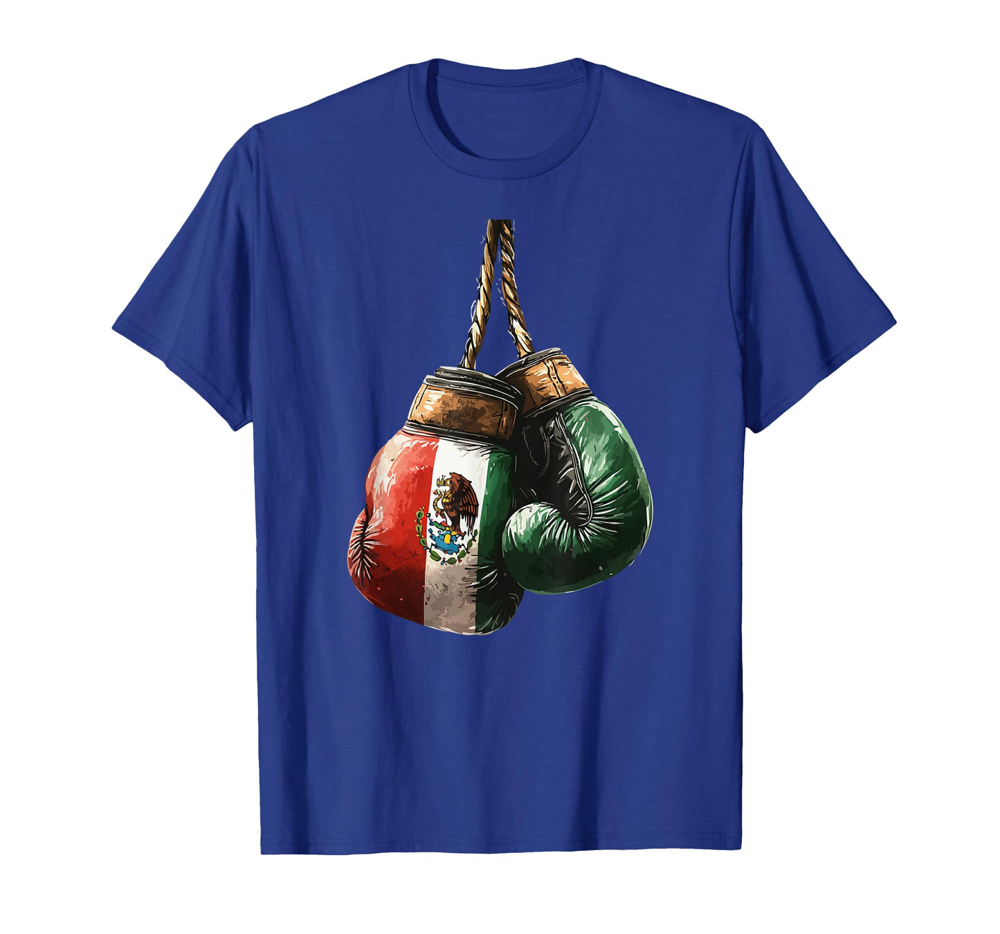 Boxing Gloves Mexico Pride, Vintage Mexican Flag For Boxer T-Shirt
