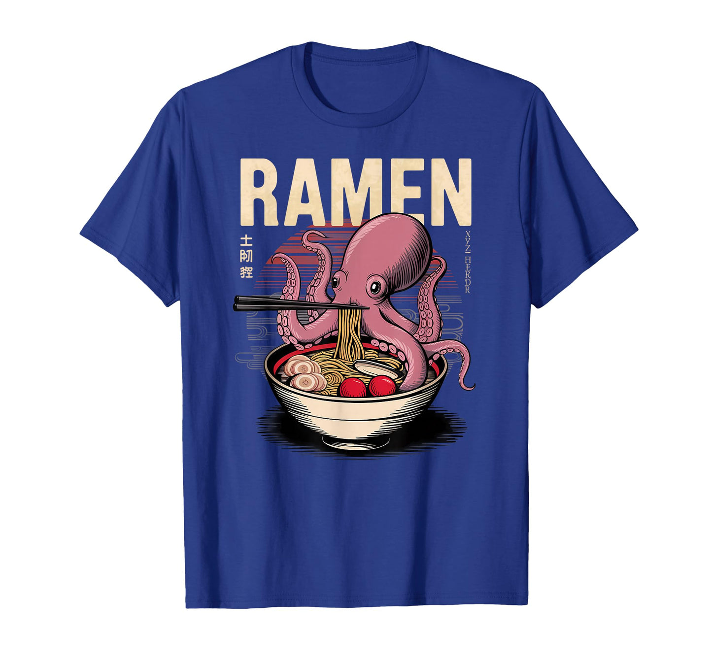 Octopus Ramen Japanese Noodles Kawaii Anime Octopus T-Shirt