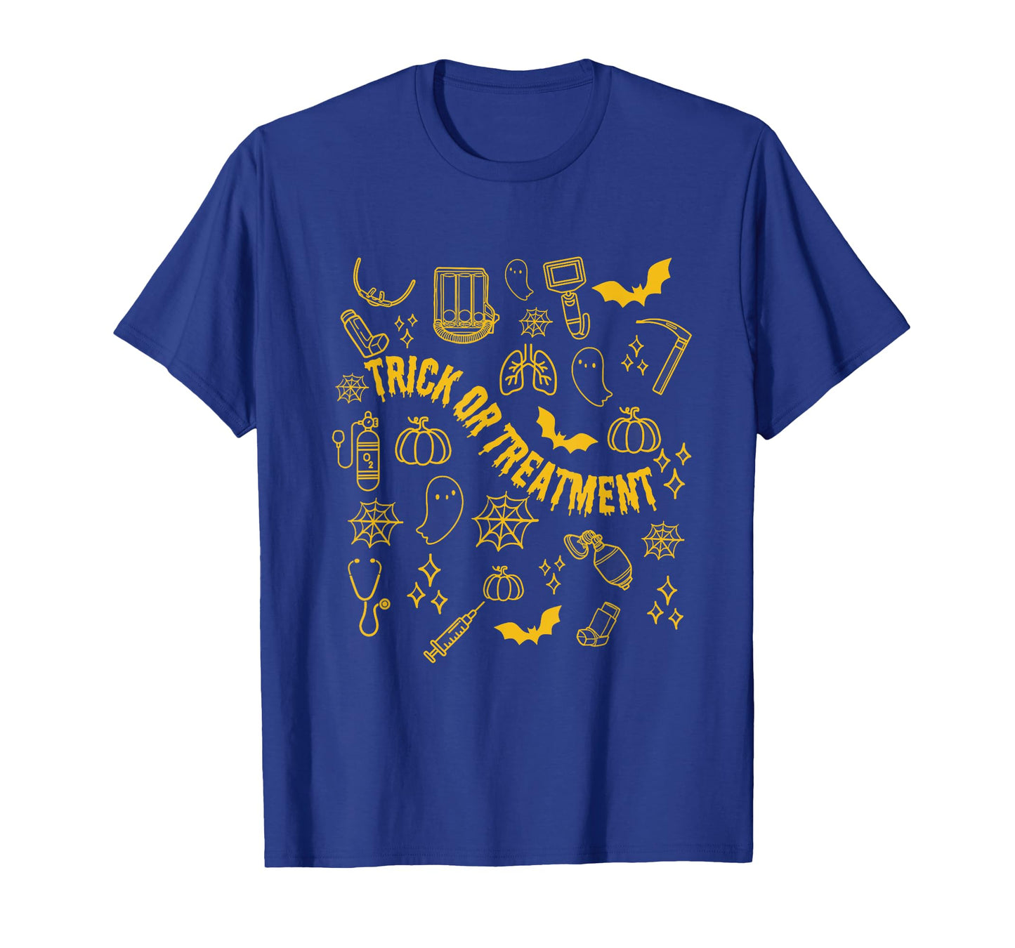 Women Trick Or Treatment RT Halloween Respiratory Therapy T-Shirt