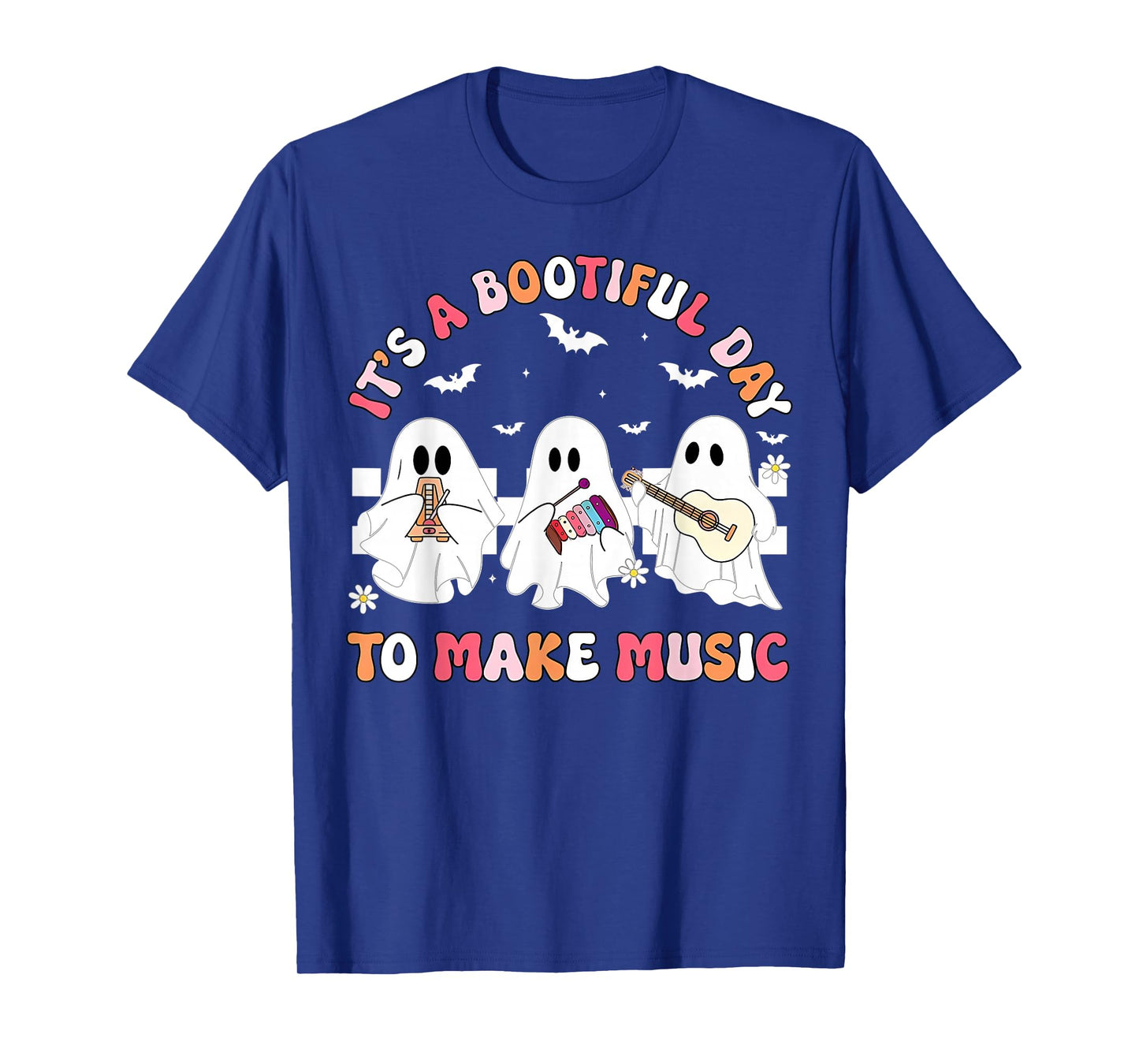 Music Teacher Halloween It's A Bootiful Day to Make Music T-Shirt