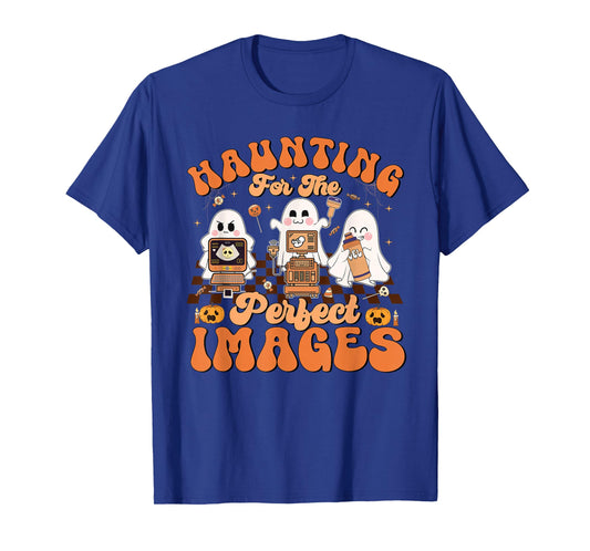 Haunting For The Perfect Images Medical Ultrasound Tech T-Shirt