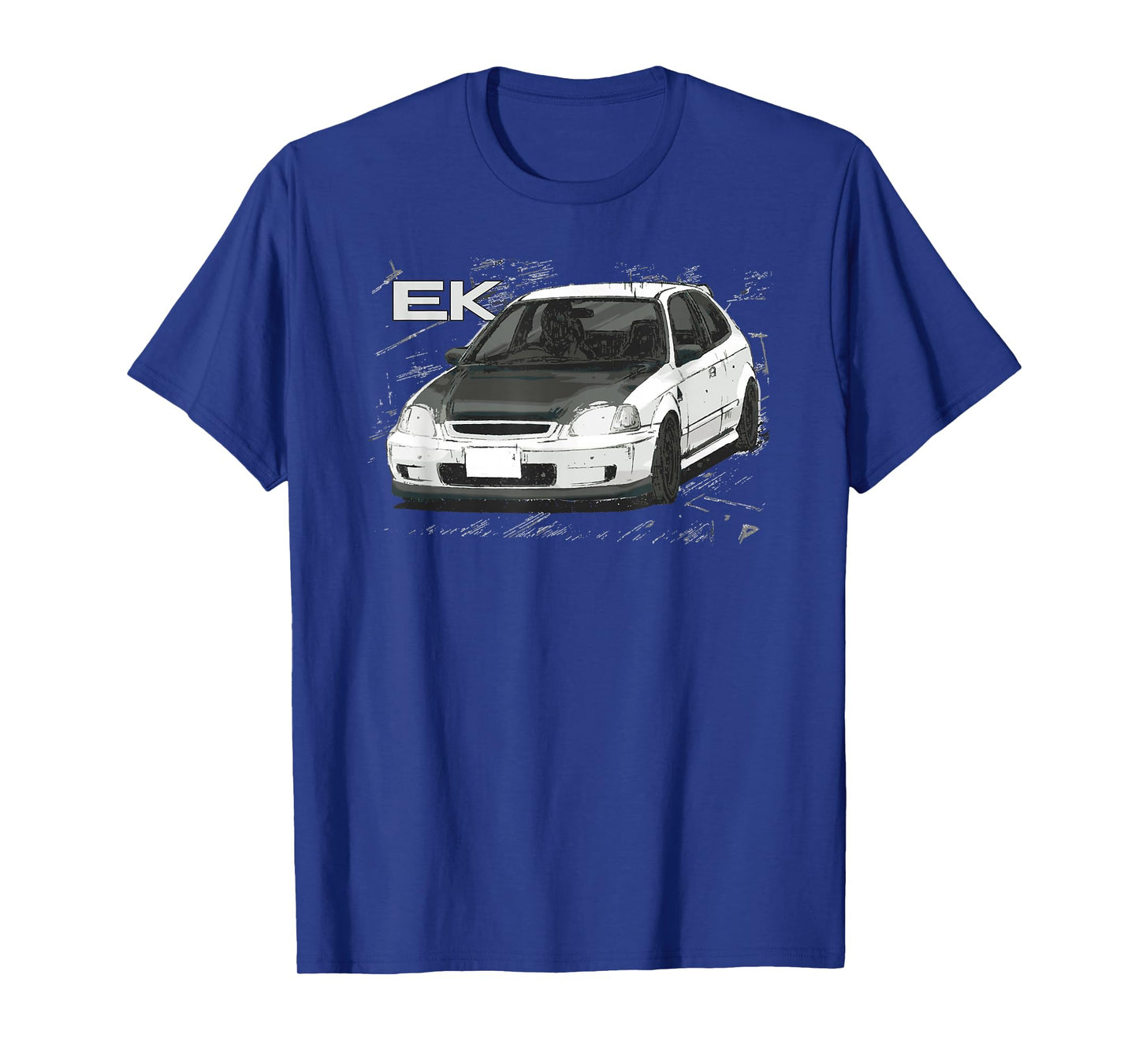 JDM Car EK SI Hatch Red Anime Style T-Shirt