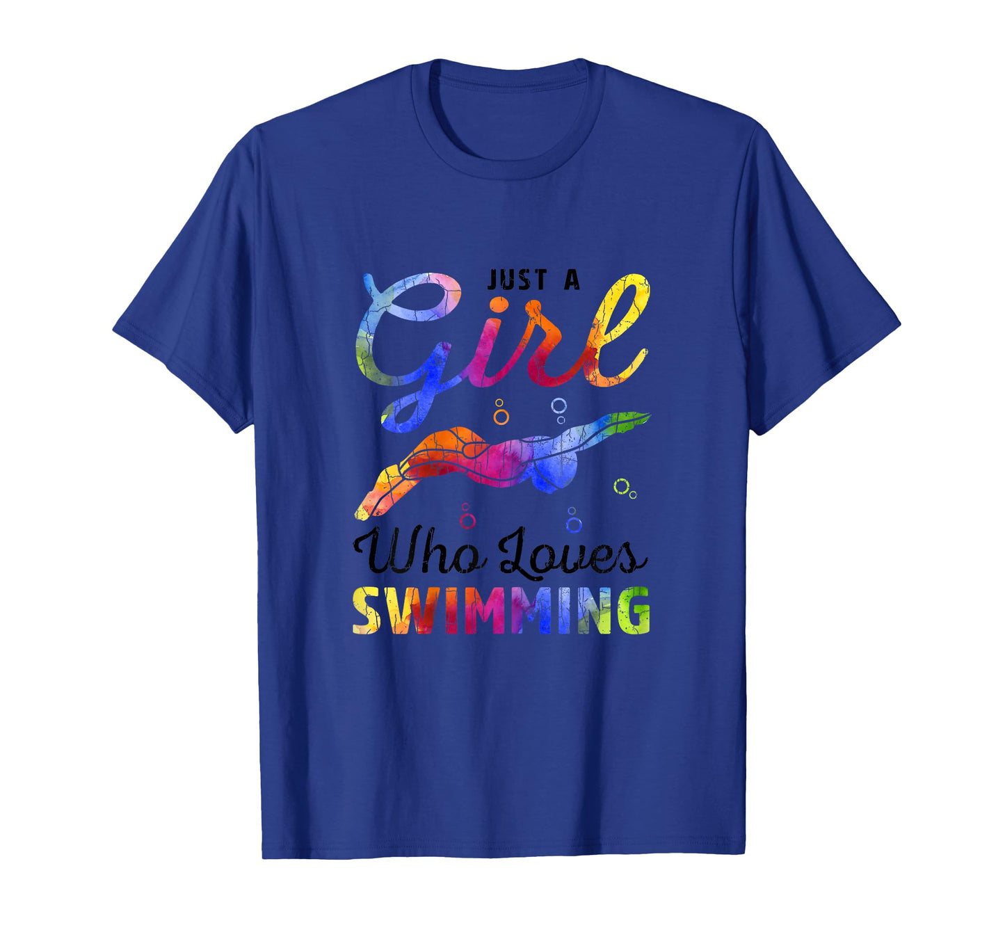Just A Girl Who Loves Swimming Funny Swimmer Player Graphic T-Shirt