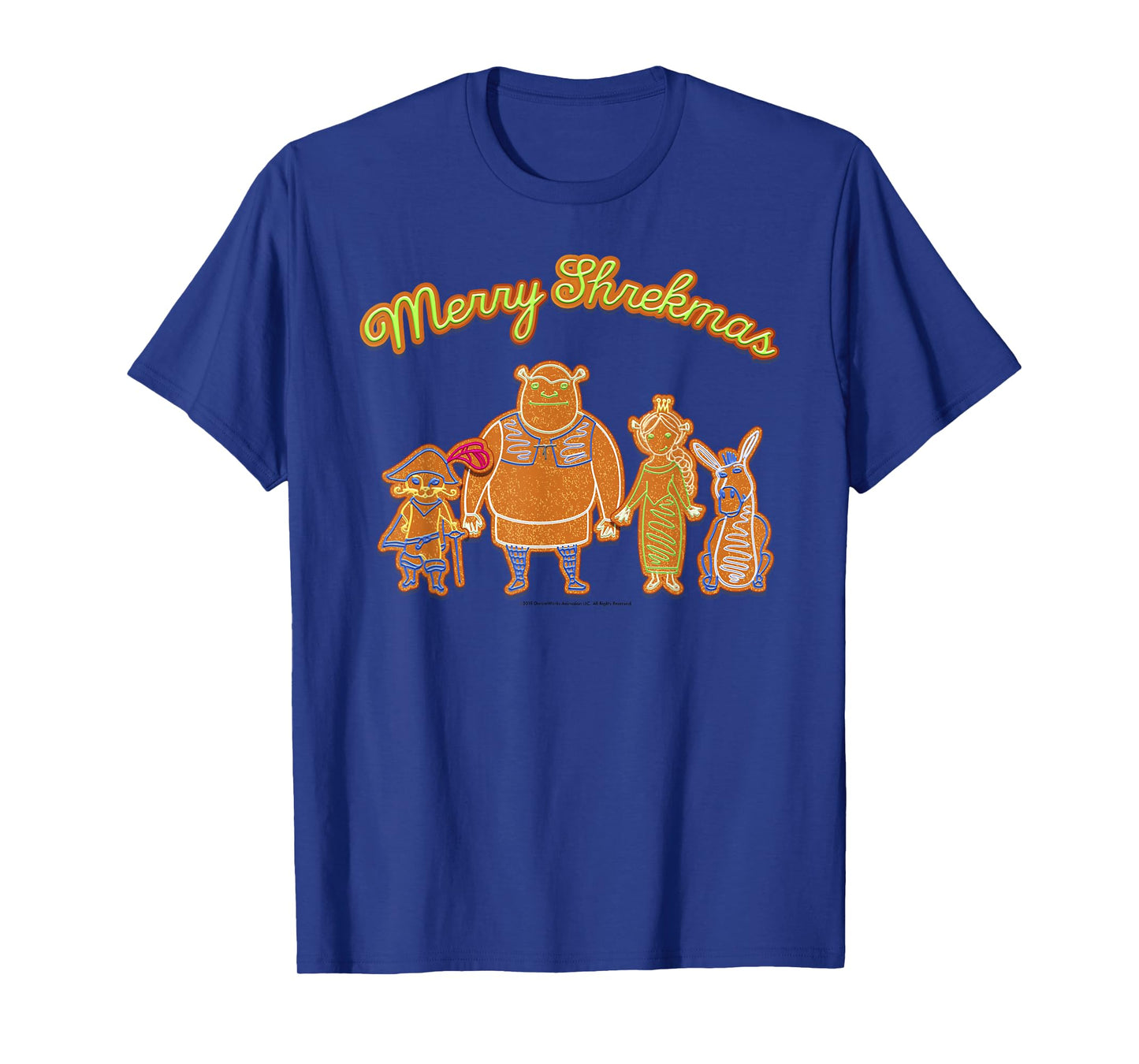 Shrek Merry Shrekmas Group Shot Holiday Cookies Portrait T-Shirt