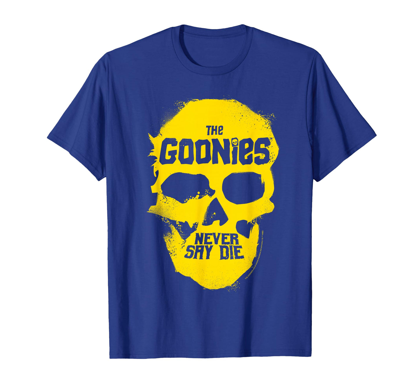 Goonies Never Say Die Yellow Skull T-Shirt
