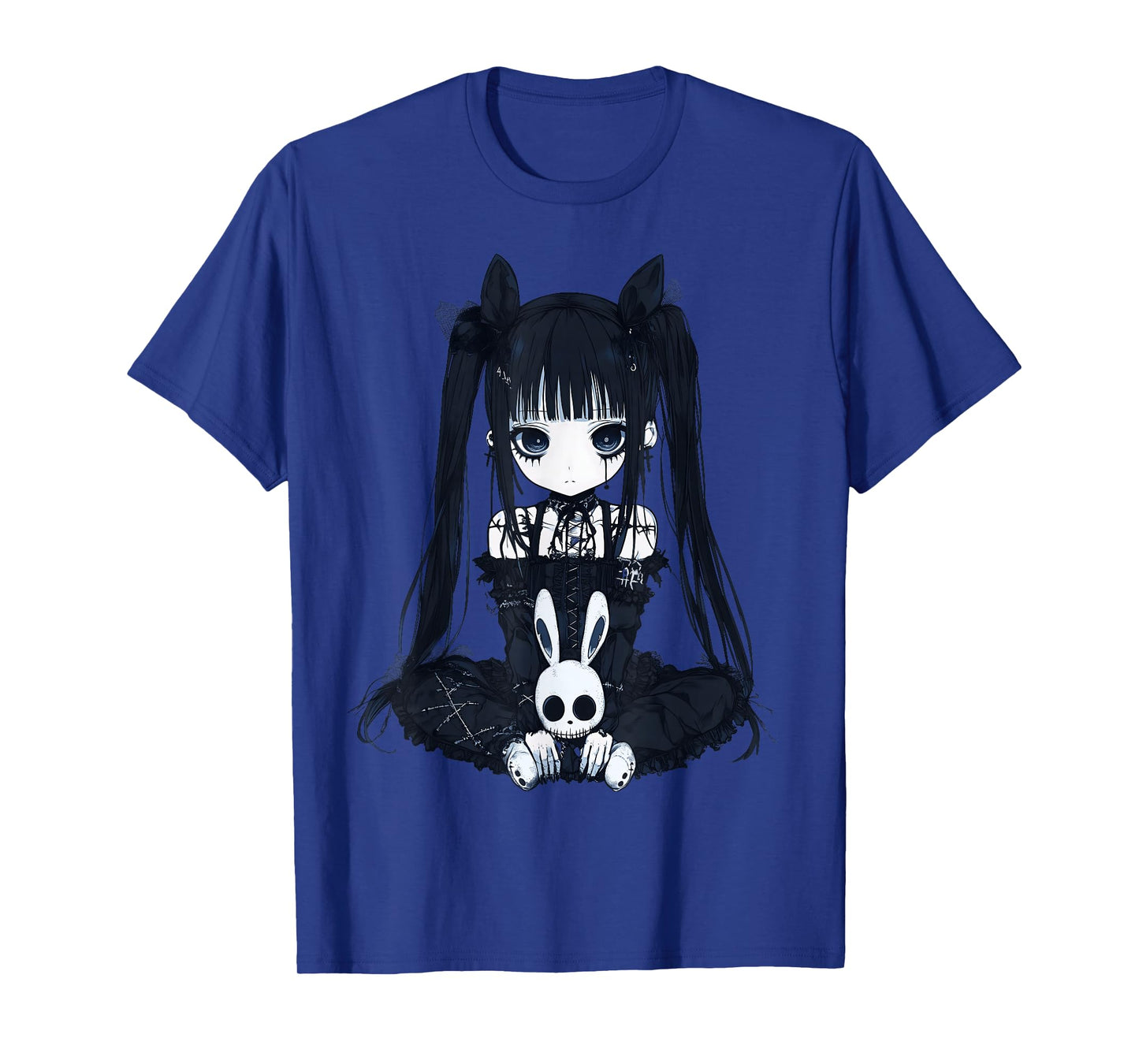 Anime Girl Goth Bunny Grunge Gothic Cute E-Girl Outfit T-Shirt