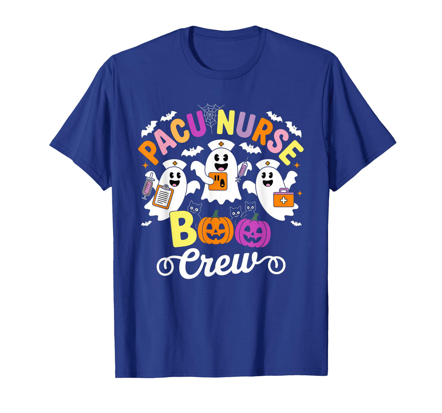 Pacu Boo Crew Costume Funny Nurse Ghost Halloween T-Shirt