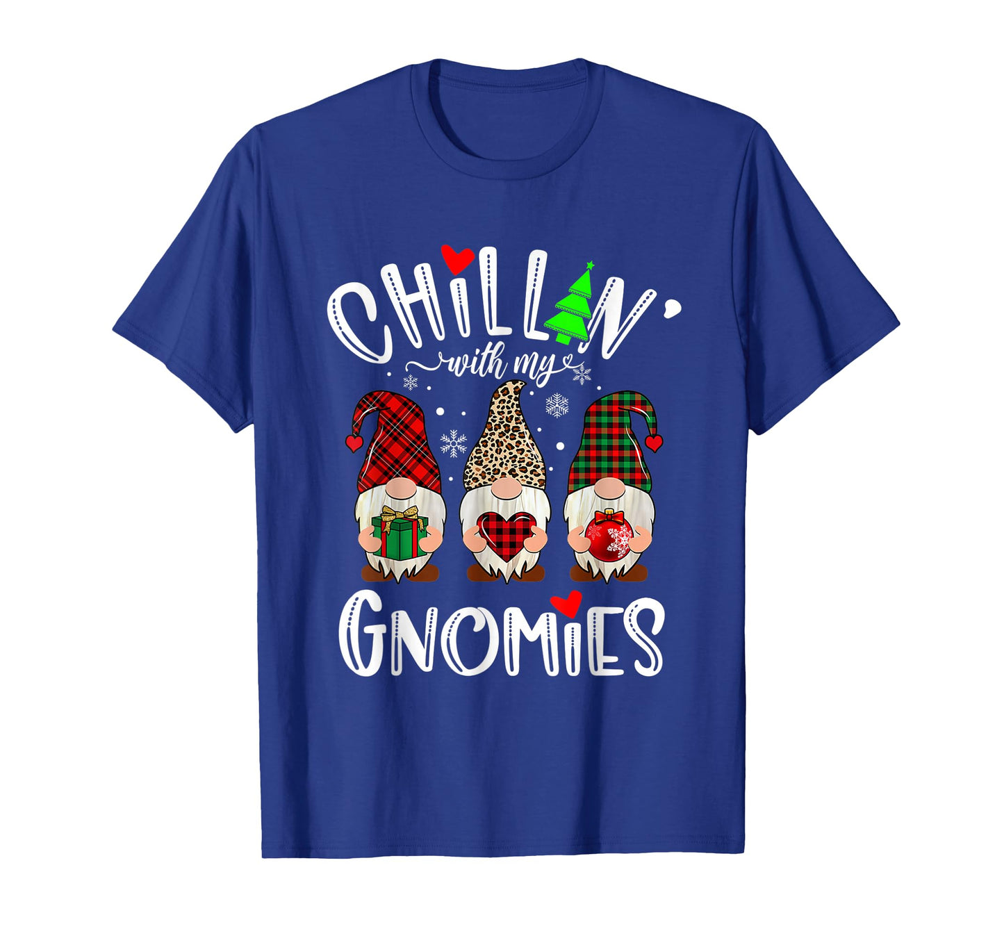 Chillin With My Gnomies Christmas Gnome Family Matching Xmas T-Shirt