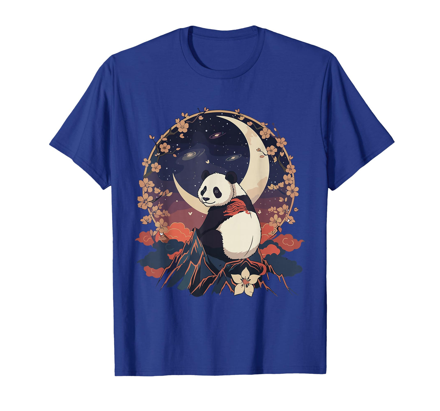 Kawaii Panda Moon Japanese Anime T Shirts Men Women Kids T-Shirt