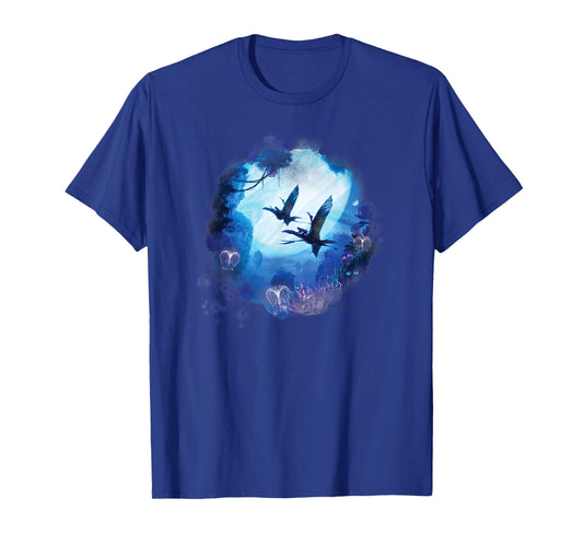 Avatar: The Way of Water Banshee Na’vi Night Flight T-Shirt Small