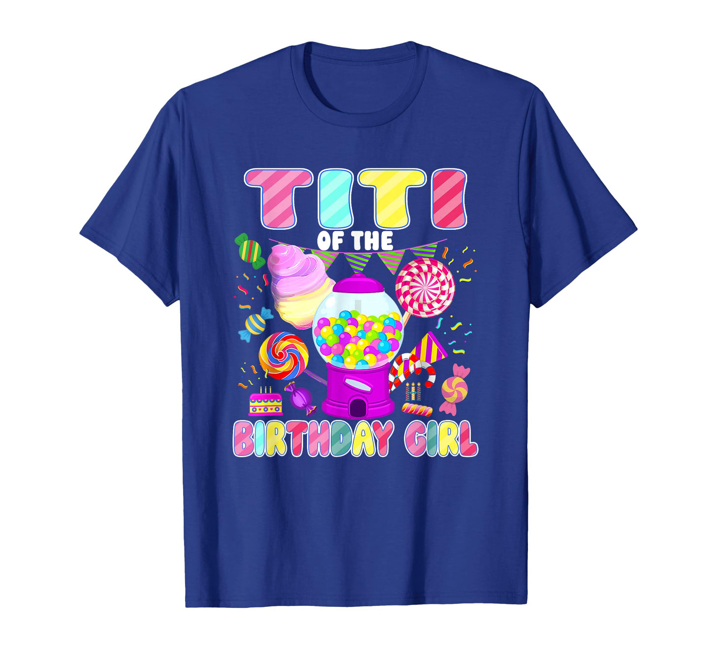 Titi of The Birthday Girl Candyland Matching Family T-Shirt