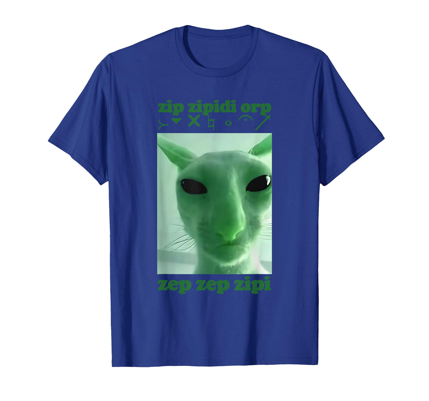Alien Cat Dank Meme Gnarp Cat Silly Alien Cat Meme T-Shirt