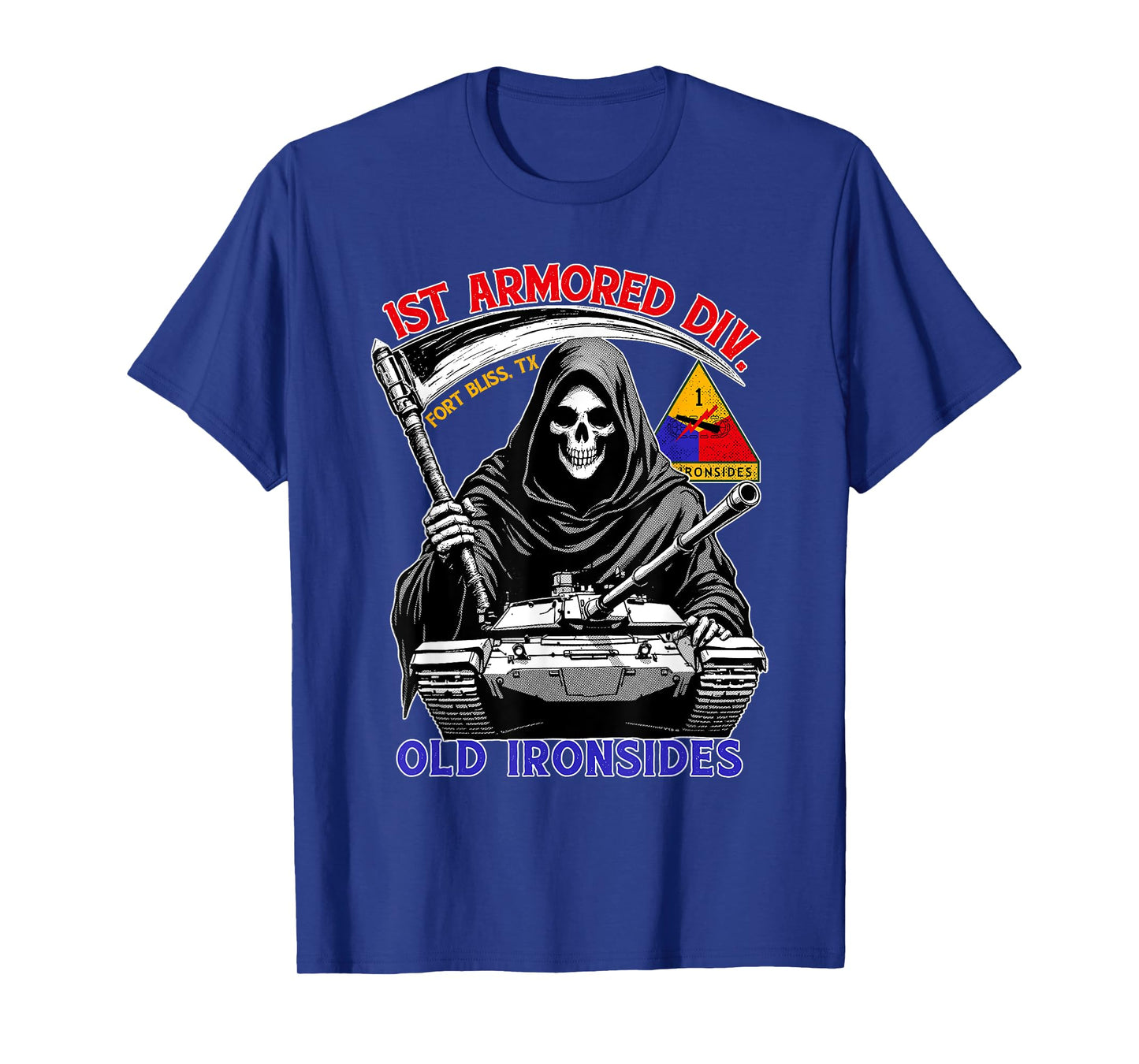 1st Armored Division Old Ironside Fort Bliss Texas Vintage T-Shirt