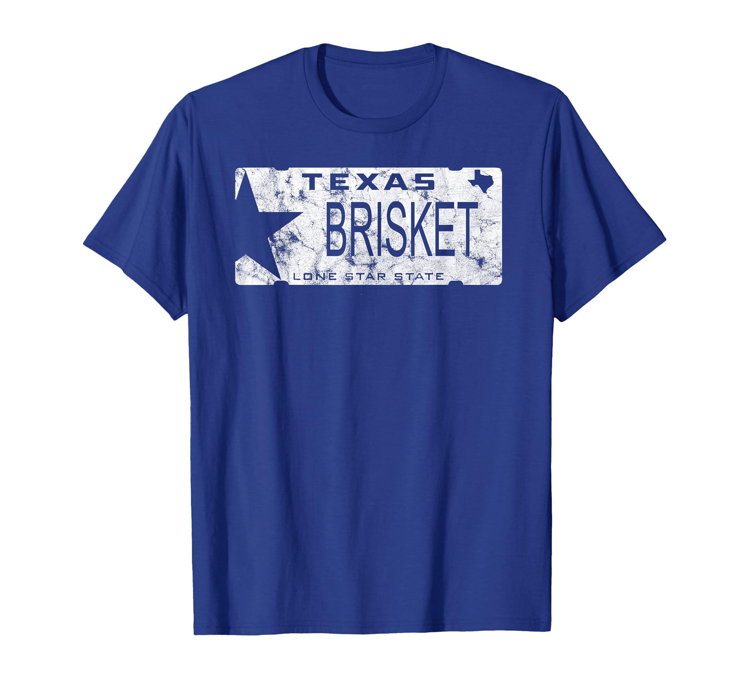 State Of Texas Brisket License Plate BBQ Pitmaster Tshirt T-Shirt