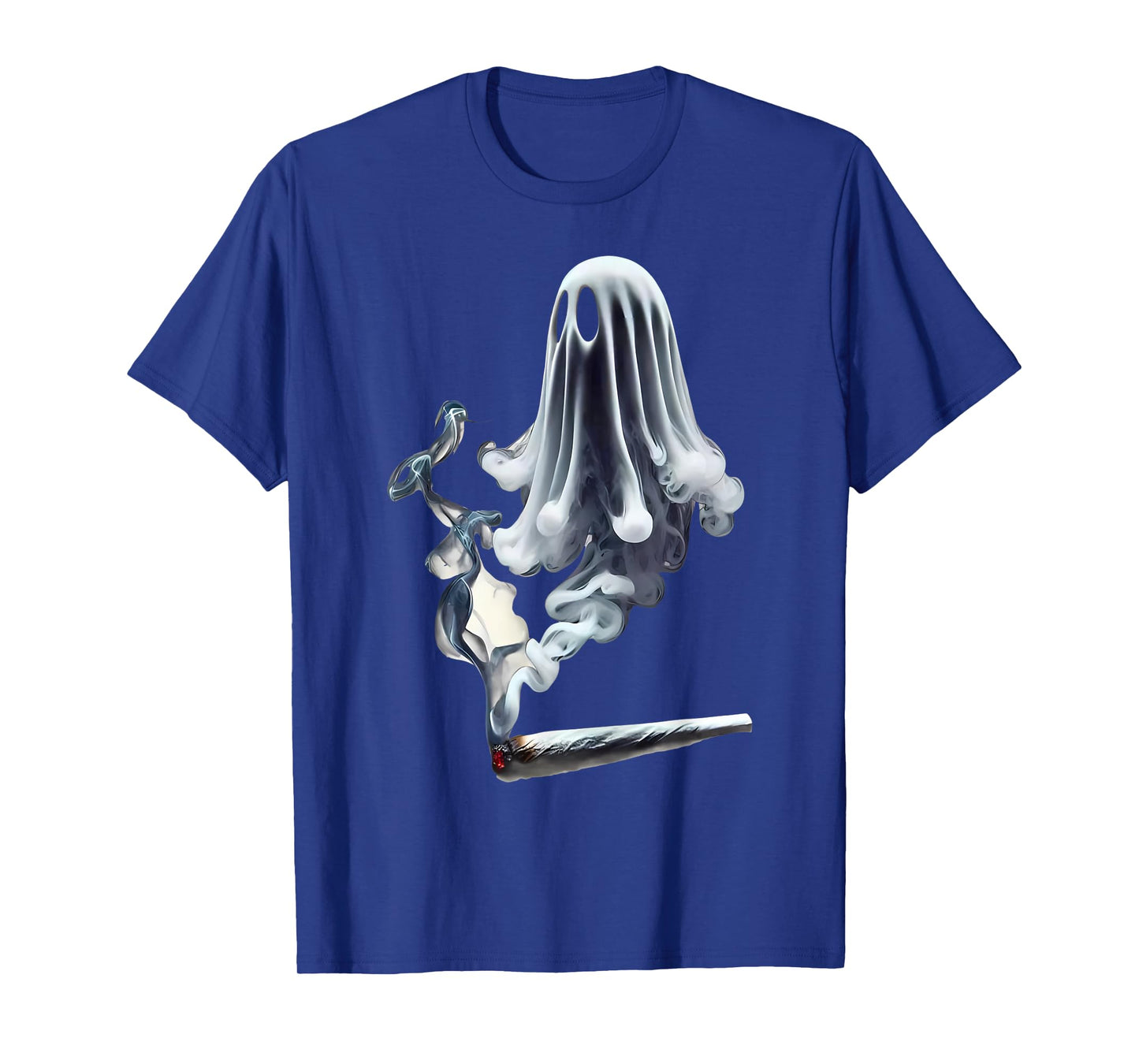 Smoking Ghost Spooky Halloween Marijuana 420 Weed Cannabis T-Shirt