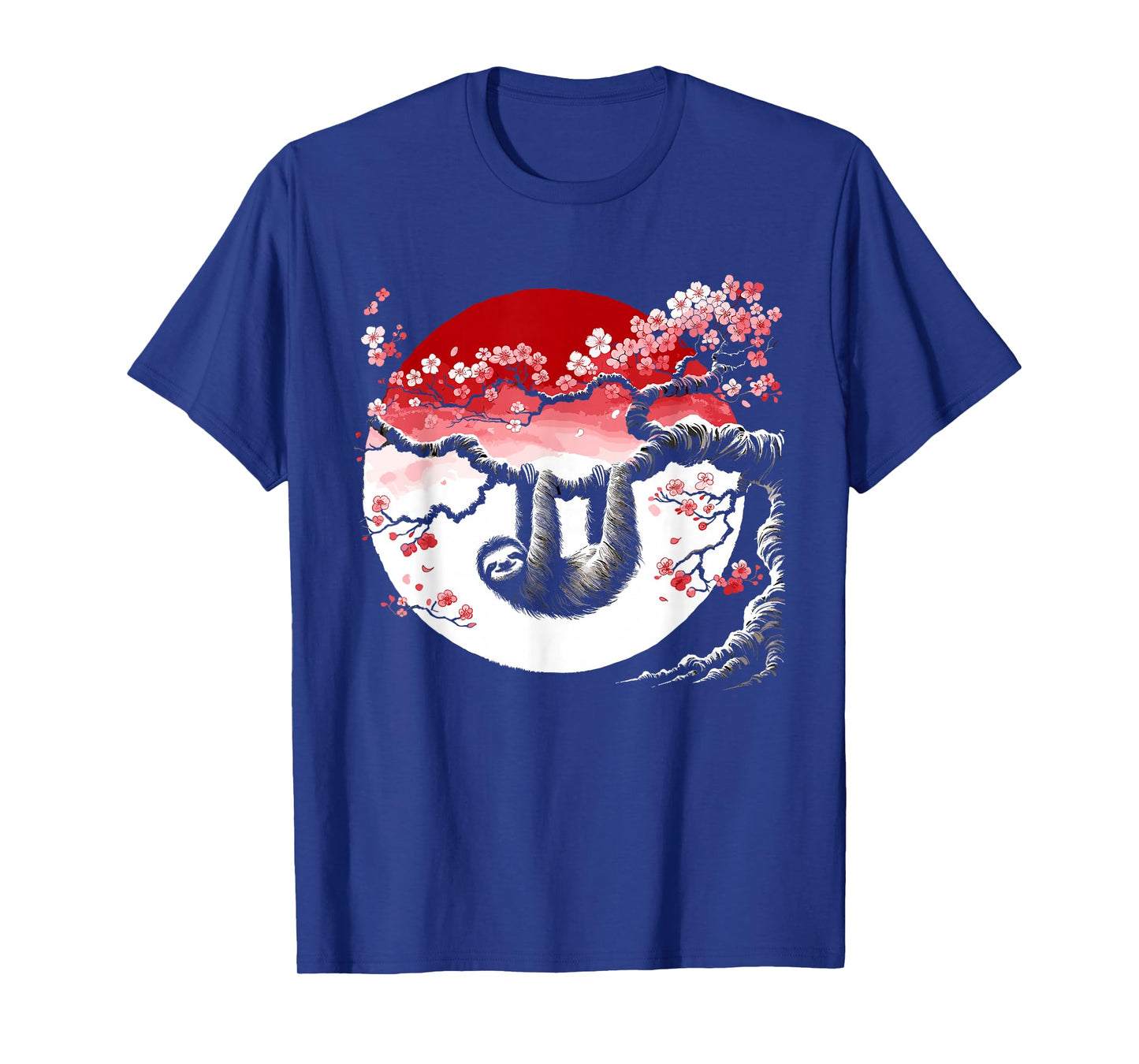 Kawaii Sloth Anime Japan Sakura Men Women Kids Funny Sloth T-Shirt