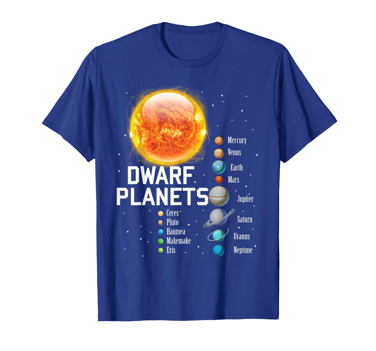 Solar System Planets Outer Space Astronaut Lover Kids Gift T-Shirt