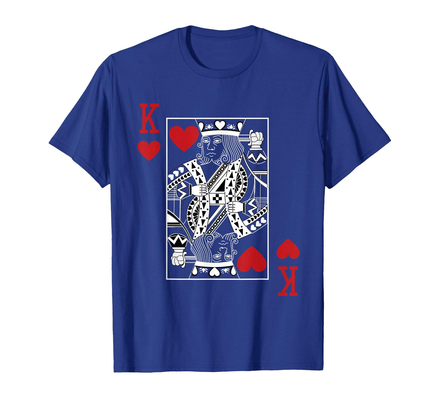 King Of Hearts Playing Cards Casino Poker Magician Costume T-Shirt