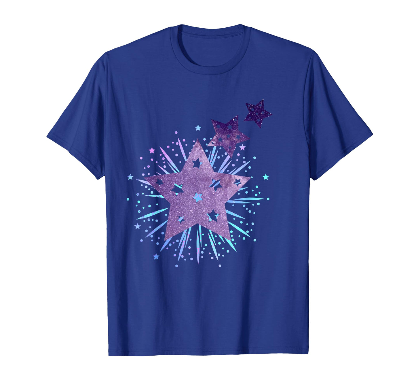Purple Starburst Shooting Star T-Shirt