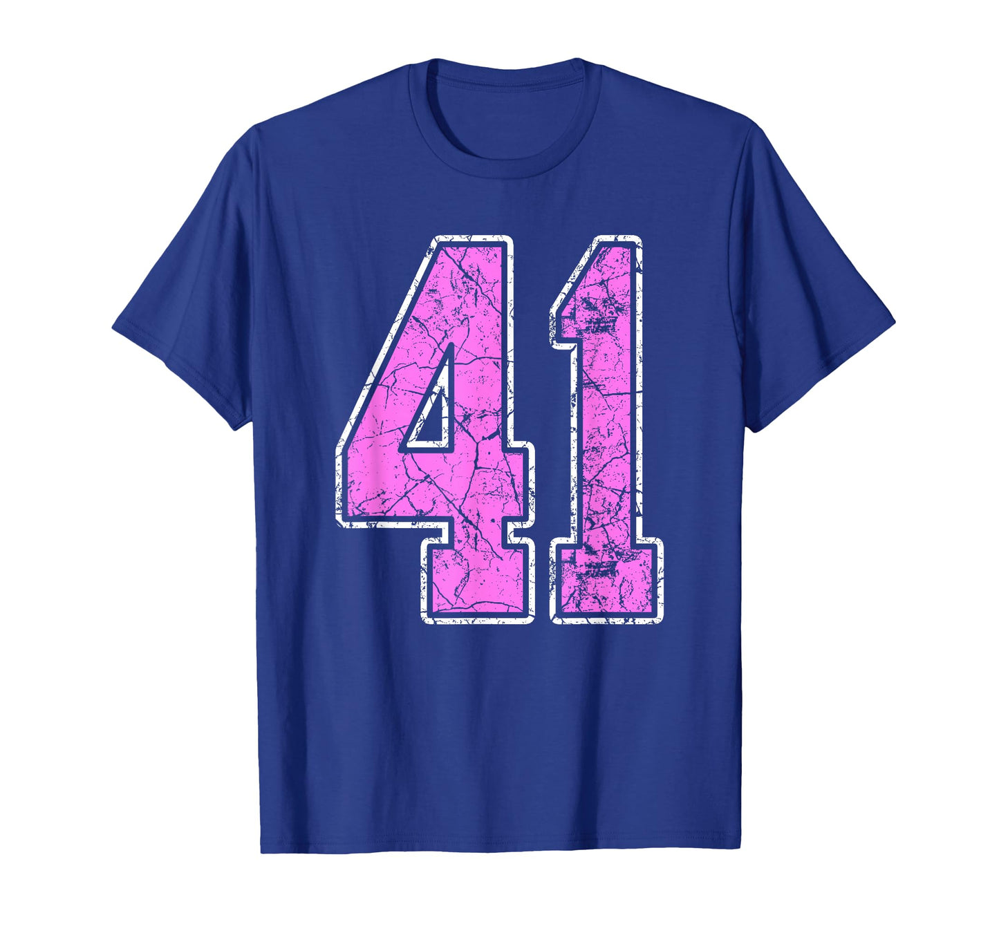 Grunge Pink and Pink Number 41 Jersey Player Uniform #41 T-Shirt