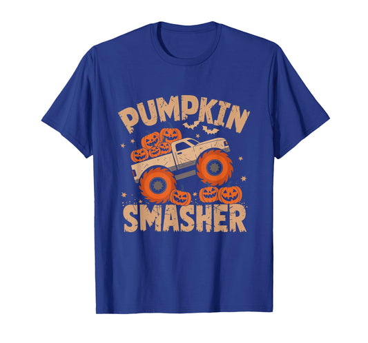 Pumpkin Smasher Monster Truck Halloween Toddler Kids T-Shirt