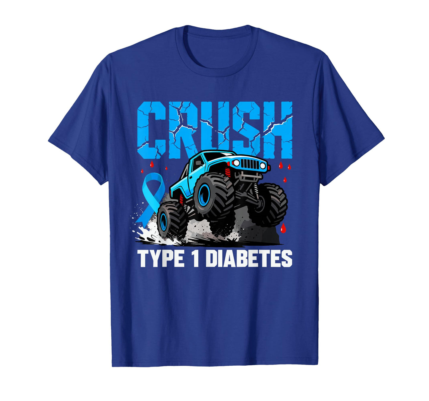 Crush Type 1 Diabetes Awareness Truck T1D Toddler Boys Kids T-Shirt