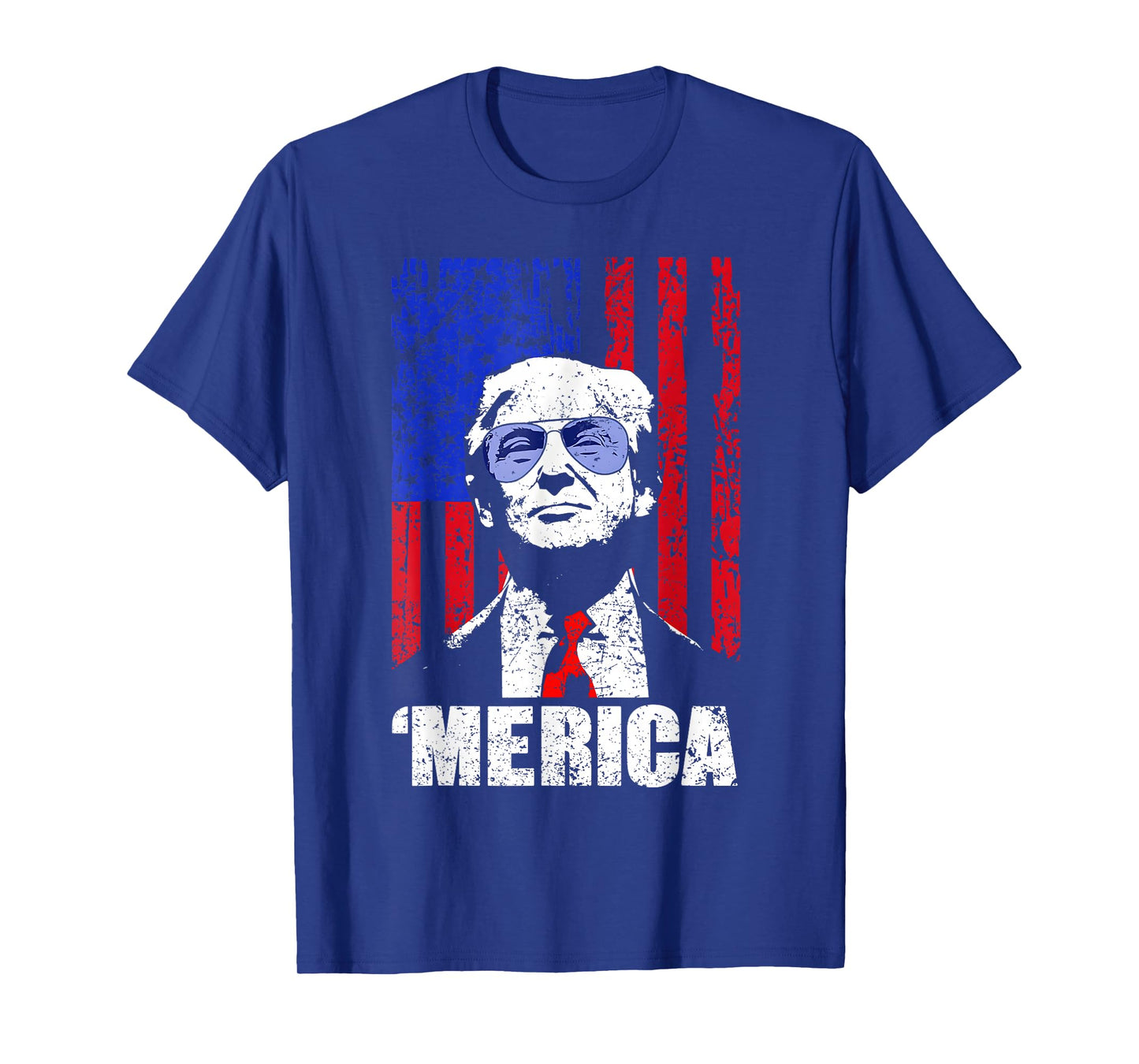 'Merica Trump Happy 4th of July Trump American Flag Gifts T-Shirt