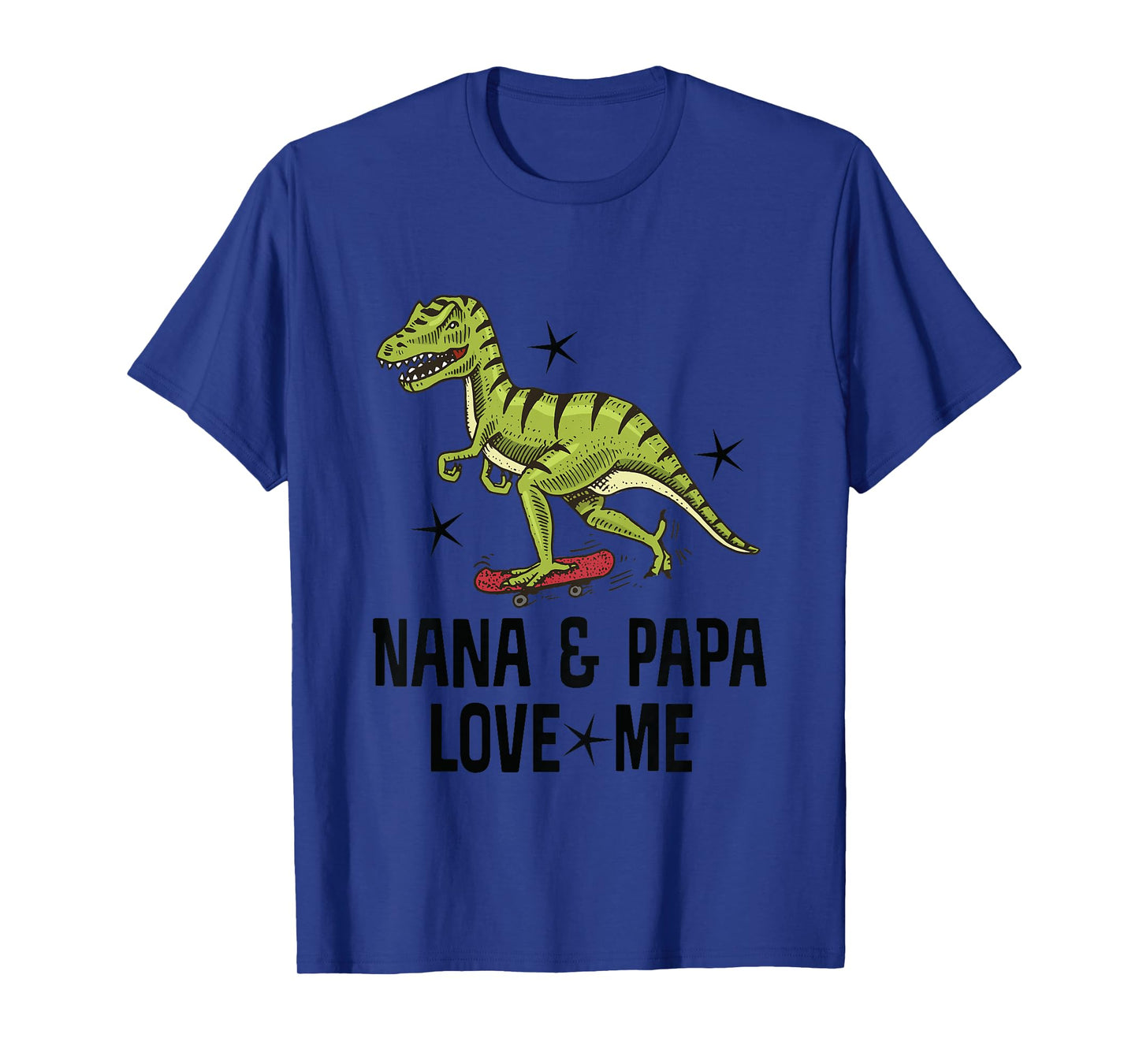 Nana and Papa Love Me Grandson Dinosaur T-Shirt