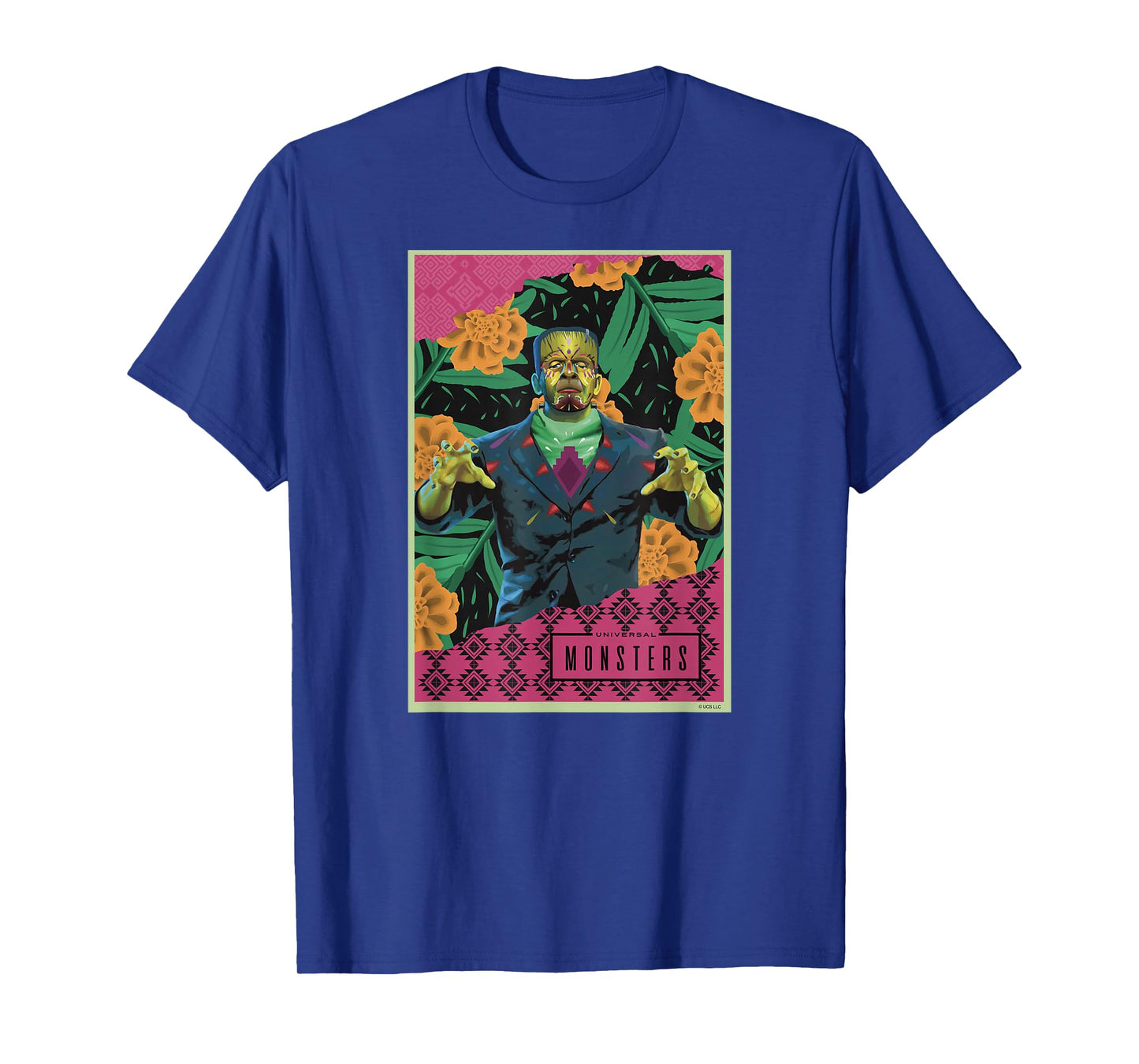 Universal Monsters Frankenstein Day De Los Muertos T-Shirt