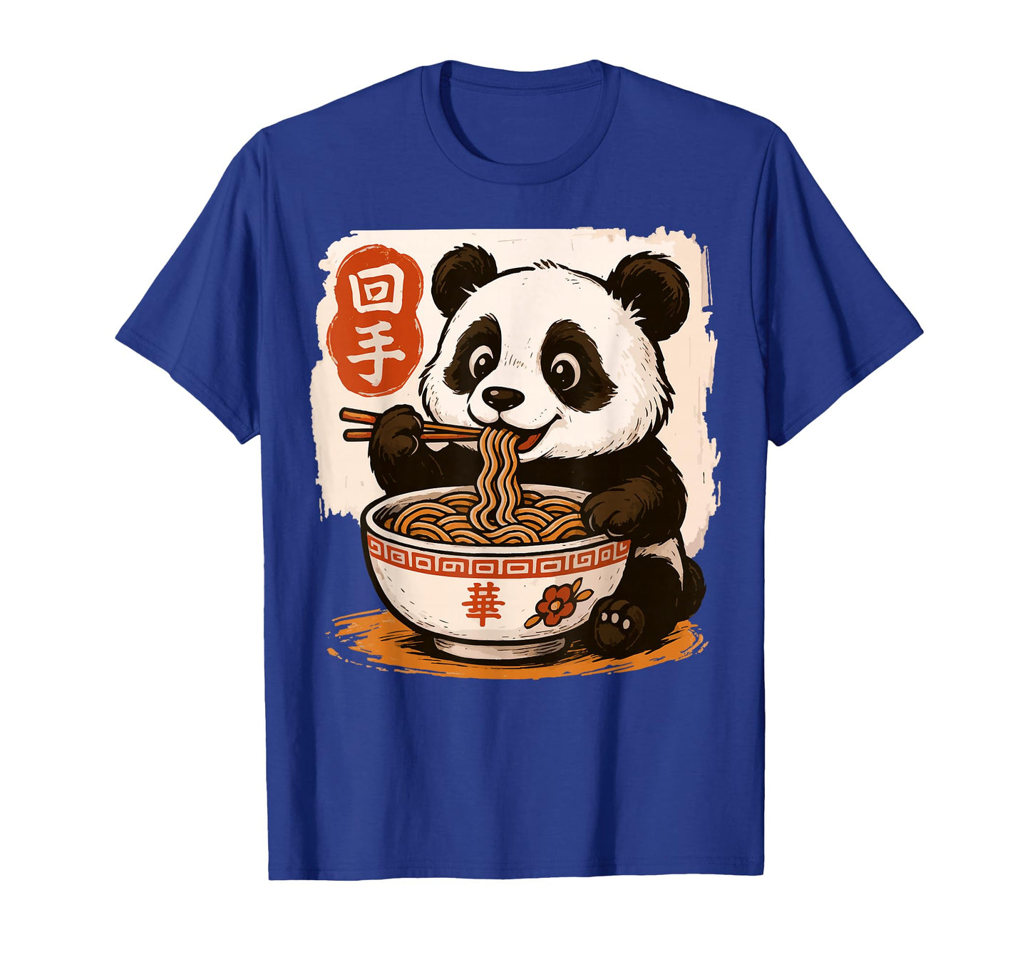 Anime Panda Eating Ramen Japanese Japan T-Shirt