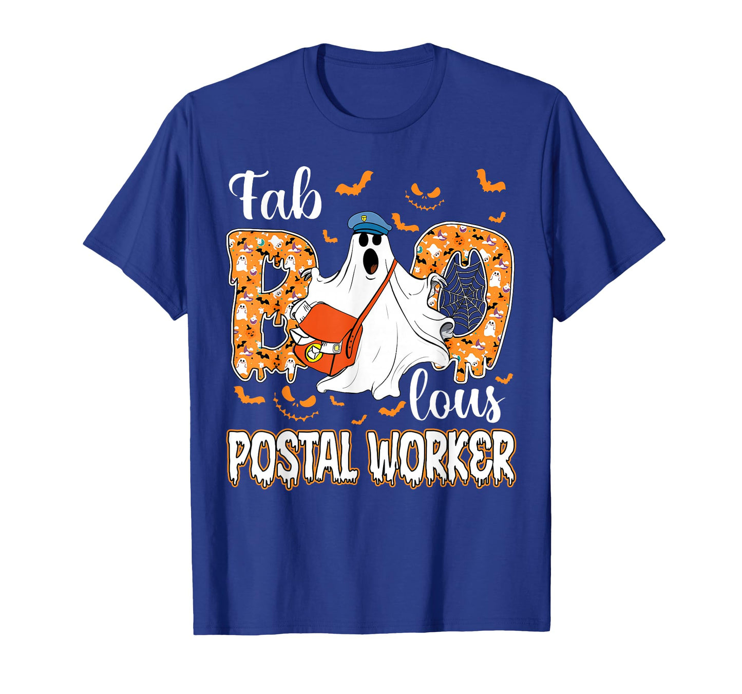 Fab Boo Lous Postal Worker Post Office Crew Ghost Halloween T-Shirt